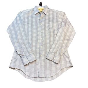 Men's Bronzini Long Sleeve Button Down Shirt Size Medium